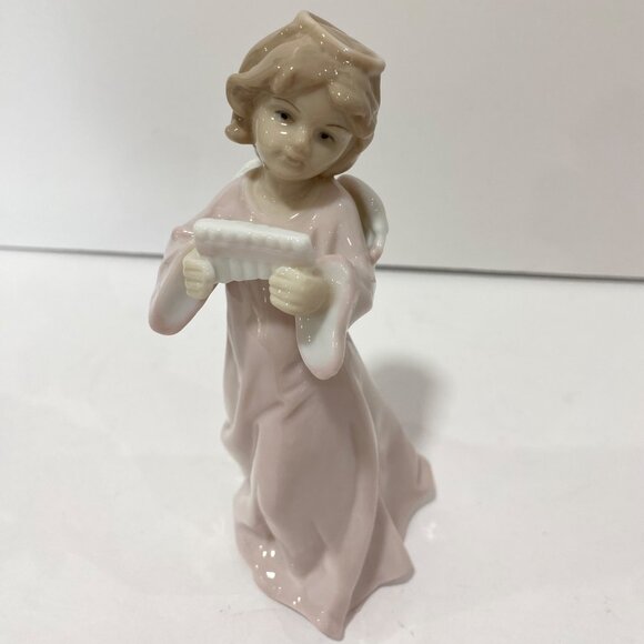 Vintage Baum Bros Formalities porcelain angel figurines set of 3 Christmas music - Picture 2 of 16